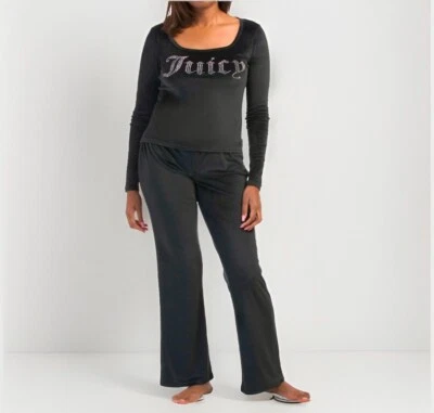 JUICY COUTURE Velvet Fleece Lounge Set With Rhinestone Size Medium~NWT - Image 1 of 4