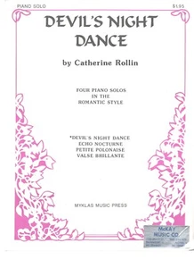 Sheet Music, Devil's Night Dance, Catherine Rollin, 1988 Vintage 4 Piano Solos - Picture 1 of 1