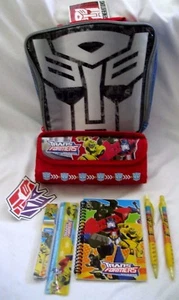 HASBRO OPTIMA PRIME FIGURAL INSULATED LUNCHBOX LUNCH BAG+TRANSFORMERS STATIONARY - Picture 1 of 2