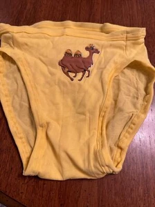 REIS Vintage Bikinihose Camel Puff Patch Gelb Retro Bademode Strandmode - Bild 1 von 5