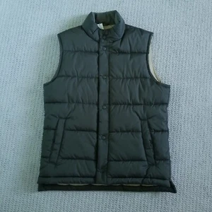 NEW Gap Upcycled Puffer Vest Mens Size Small Brown Tan Water Resistant Snap - Picture 1 of 11