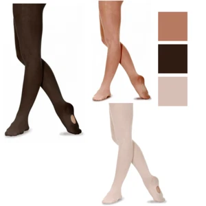 Tights Convertible Silky Dance Ballet Tan Black Pink Girls RV Silkcon 7 - Small - Picture 1 of 4