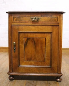 Antique walnut side cupboard / cabinet - Picture 1 of 13