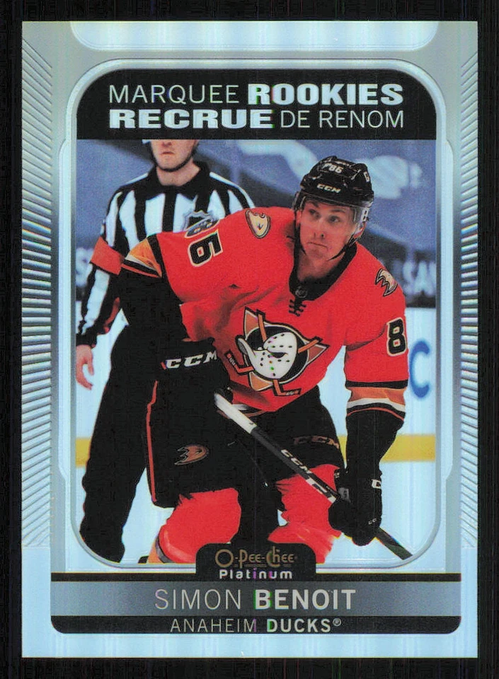 2021-22 O-Pee-Chee Platinum #235 Simon Benoit RC - Image 1 of 2