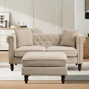 Sectional Sofa Set Convertible Modern Couch Loveseat w/Chaise for Living Room - Picture 1 of 44