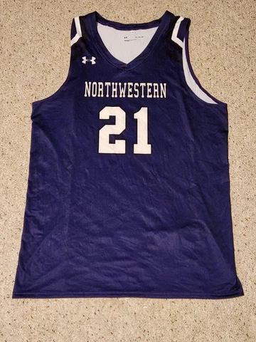 Under Armour Northwestern  Basketball Jersey Men's XL Purple New! Cover