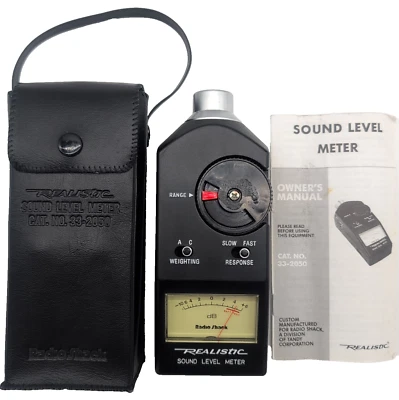 Radio Shack Realistic Sound Level Meter SPL 33-2050 Missing Range Dial WORKS VTG - Image 1 of 4