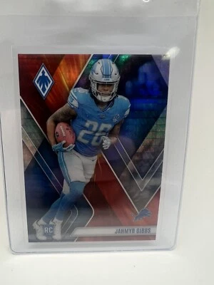 2023 Panini Phoenix Jahmyr Gibbs #105 Rookie FIRE BURST 141/340 - Image 1 of 2