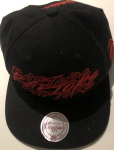 Toronto Raptors Mitchell and Ness Snapback Cap Hat Black Adjustable - Picture 1 of 6
