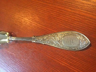 Большой черпак для сыра GORHAM Whiting Arabesque Sterling 8 1/4 дюйма ТЯЖЕЛЫЙ лот No 2 - Изображение 1 из 4