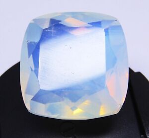 73.50 Ct Natural Ethiopian White Fire Opal Radiant Cut Loose Gemstone