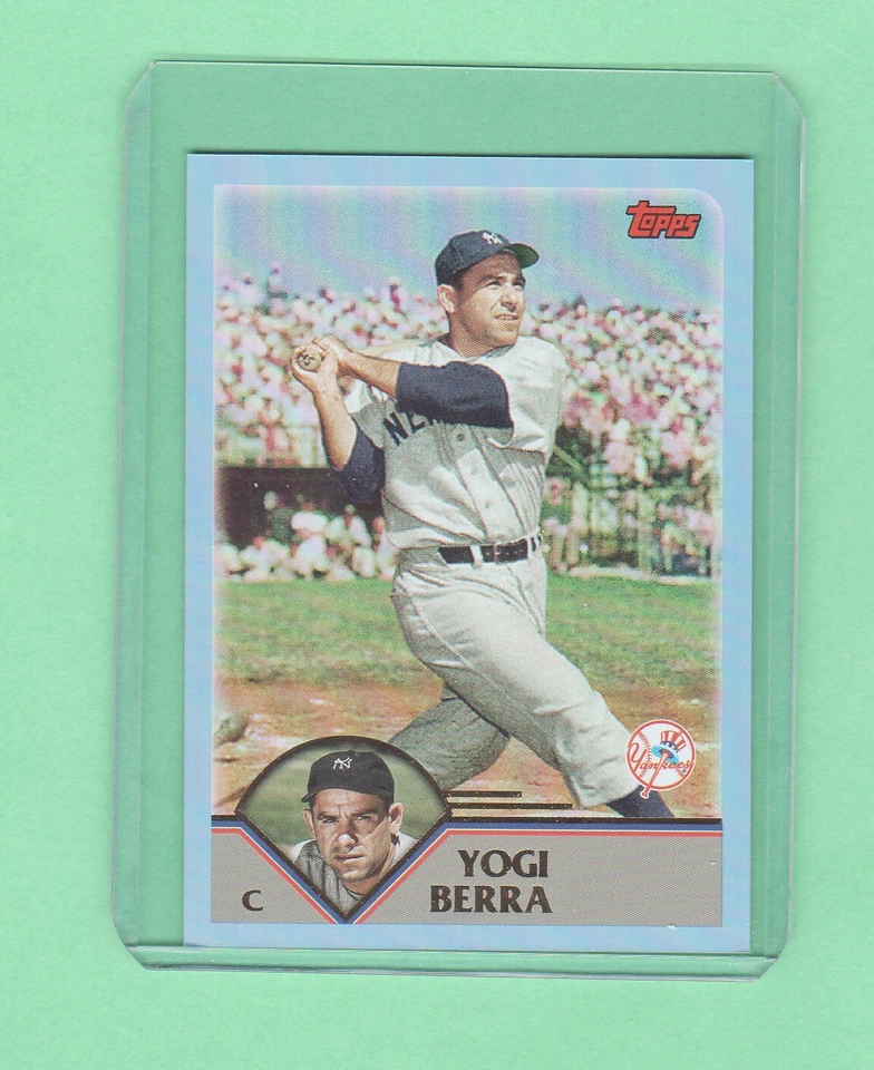 2023 Topps Archives  Yogi Berra  Blue  Foil  14/25 Pack Fresh Mint - Image 1 of 2