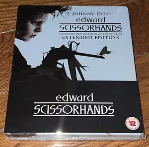 Edward Scissorhands Extended Edition 2-Discs Bluray UK (Region B) Steelbook NEW - Picture 1 of 3