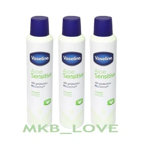 Vaseline Aloe Sensitive 48H ProDerma Anti Perspirant Deodorant For Women 250ml - Picture 1 of 3