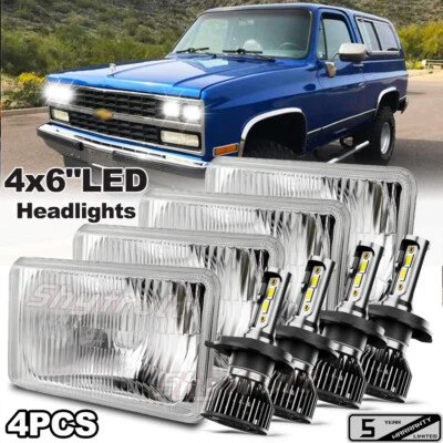 Faros LED '\' 4 piezas - alto/bajo para Chevrolet Blazer - 1989-1991 súper brillantes Foto 1 de 4