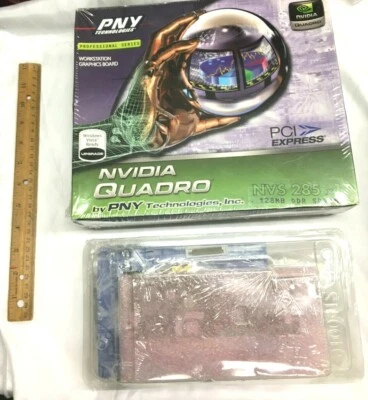 PNY Nvidia Quadro 128MB Dual Monitor Video Card NVS 285 NVS2 NIB Free Shipping - Image 1 of 4