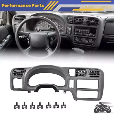 Fit For 98-05 CHEVY S10 Jimmy Sonoma Cluster Blazer Radio Dash Bezel Trim Cover - Image 1 of 4