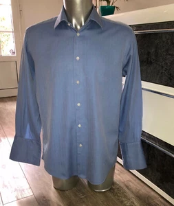 Luxurious Blue KENZO Men's Shirt Size 40-15 1/2 (L) Excellent Condition - Picture 1 of 3