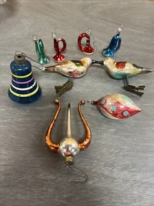 VTG Christmas Ornaments Lot (9) - Picture 1 of 11
