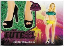 2022 BENCHWARMER SOCCER LIMITED MICHELLE MCLAUGHLIN PINK FUTBOL FOOT CARD /5 5/5