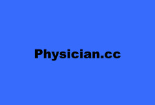 Physician.cc Top Level One 1 Word Premium Domain Name Doctor Medical