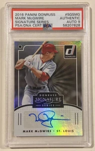 2016 Panini Donruss Mark McGwire Signed Baseball Card PSA/DNA Certified 9 Auto - Picture 1 of 3
