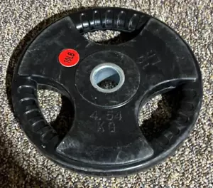 10lb Tri-Grip Weight Plate 1.176in Hole Black - Picture 1 of 4