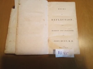 Hours of reflection, on horror and pleasure, 1845, by John Hunt - Bild 1 von 8