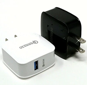 18W Fast Quick Charge QC 3.0 USB Wall Charger Adapter US Plug For iPhone/Samsung - Picture 1 of 25