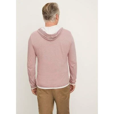Sudadera con capucha a rayas de doble capa VINCE para hombre talla grande Foto 1 de 4