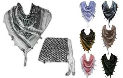 Чистый 100% хлопок Keffiyeh тактический пустыни палестинский голова шеи арабские шарфы - Изображение 1 из 4