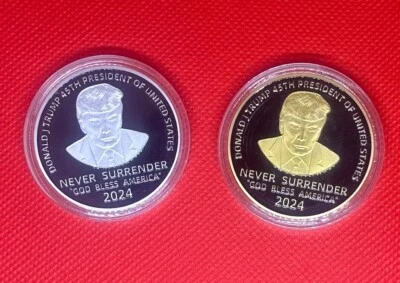 Donald Trump Mug Shot Collector Coin 2024 Challenge Coin