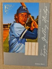 2003 TOPPS GALLERY HERITAGE RELICS #GB GEORGE BRETT BAT