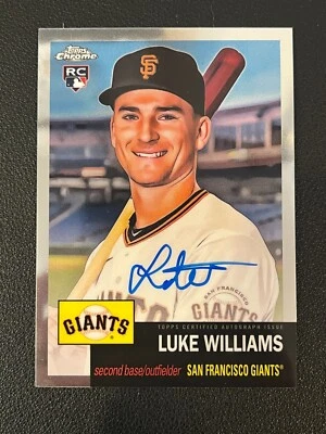 Luke Williams 2022 Topps Chrome Platinum Anniversary Rookie Auto Giants - Image 1 of 2