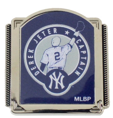 NY New York Yankees Derek Jeter #2 Captain Lapel Pin 2017  - Image 1 of 2