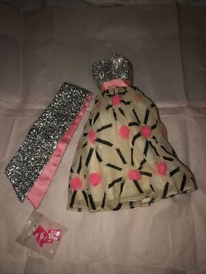 #1874 VESTIDO BARBIE VINTAGE "FAB CITY" ESTOLA Y TACONES DE 1969 Foto 1 de 4