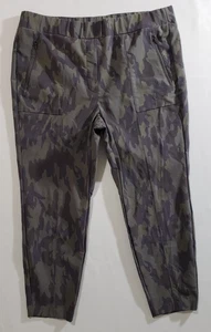 Lane Bryant Plus Size 18 Camo High Rise Pull On Slim Ankle Pants Stretch Nylon - Picture 1 of 4