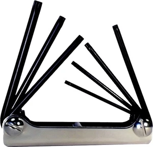 NEW EKLIND 22571 7 PC FOLD UP TORX ALLEN HEX KEY WRENCH SET USA MADE T10 - T40 - Picture 1 of 4