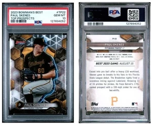 2023 Bowman's Best - Paul Skenes - Base - PSA 10 GEM MINT (A) - Bild 1 von 2