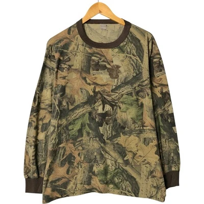 Vintage 90'S Ranger Realtree Camo Long Sleeve T-Shirt Made in USA Men's XL Foto 1 de 4