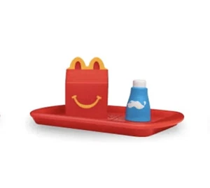 McDonalds Lil McDonalds Happy Meal und Milchkännchen auf Tablett Spielzeug #15 2025 - Bild 1 von 1