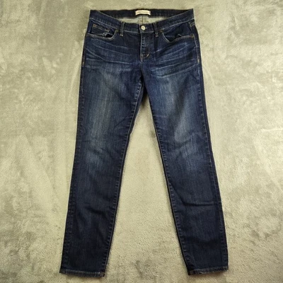 Madewell Jeans Womens 29x29 Blue Denim Dark Wash Stretch Straight Whiskered - Image 1 of 4