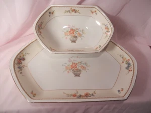 MZ Altrohlau CMR Tschechoslowakei Servierplatte & Schale Muster Diana um 1918 - Bild 1 von 6