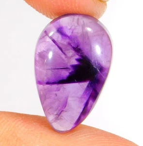 Natural Blue Ametyst Pear Cabochon Loose Gemstone Translucent 11.CT  AY=0150 - Picture 1 of 6