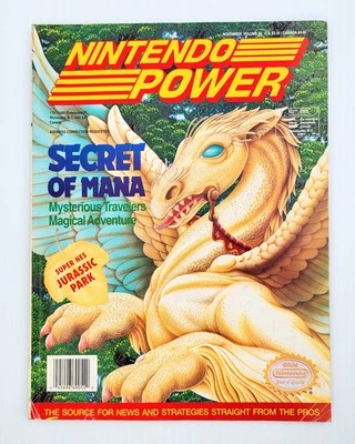 Nintendo Power Magazine No54 ноябрь 1993 с карточкой подписки плакат опрос игрока - Изображение 1 из 4