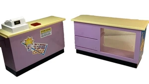Vintage Kitchen Littles Tyco 1997 Mini Mart Barbie Pretzel banco testato - Foto 1 di 8