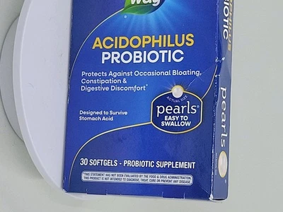 Nature's Way Acidophilus perlas probióticas hinchazón, estreñimiento y malestar Foto 1 de 2