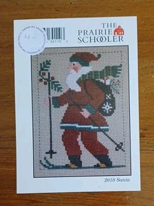 2010 "The Prairie Schooler" Santa Counted Cross Stitch Pattern Cardstock - Picture 1 of 1