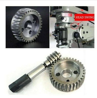 1PC/1Set Mill Head Gear Tilt Turbine Adjust Worm For Bridgeport Milling Machine - Image 1 of 4