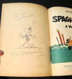 Attanasio DEDICACE Spaghetti à Venise Ed. Dargaud 1965 TBE - Imagen 1 de 4